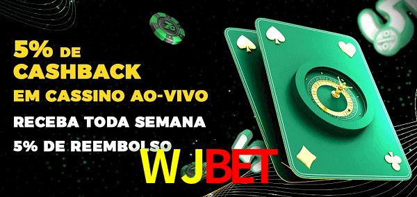 Promoções do cassino ao Vivo WJBET